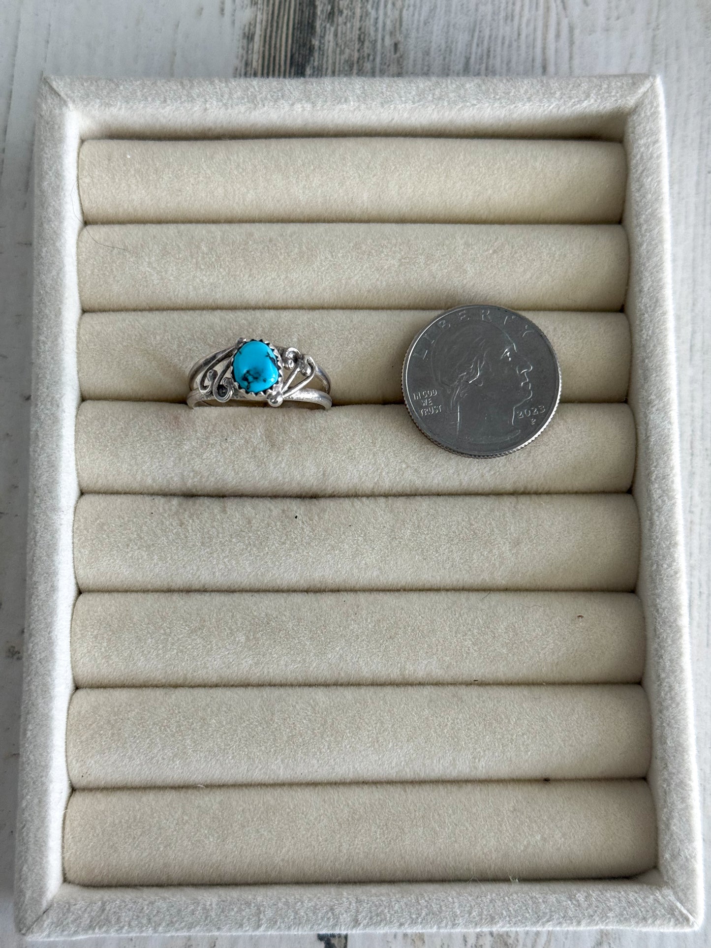 Native American Kingman Turquoise Ring 10