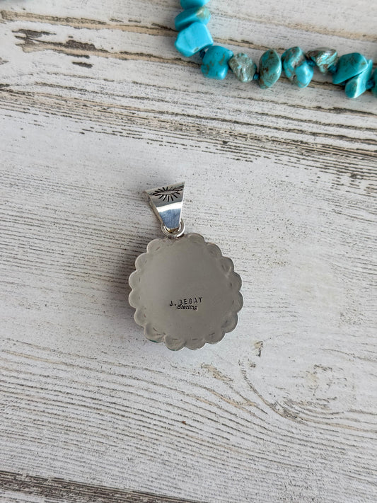 Native American Sonoran Gold Turquoise Pendant