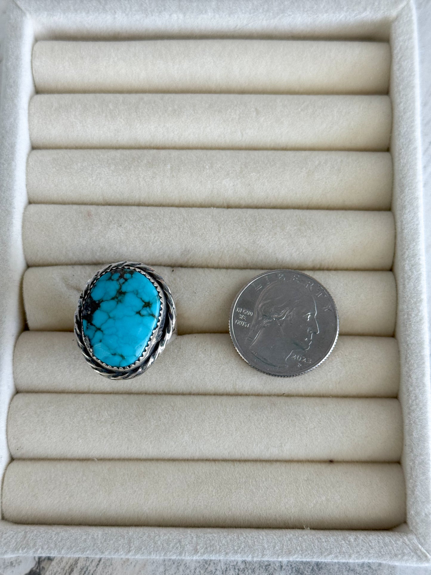 Native American Kingman Ring 9.5