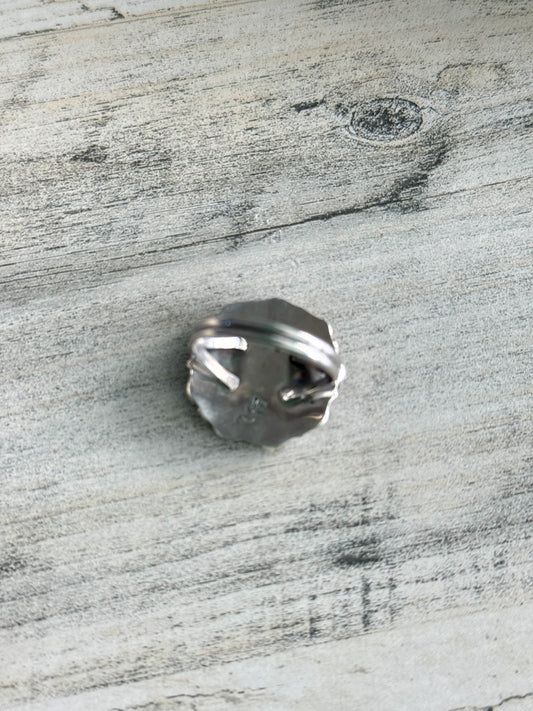 Native Made Dyed Rose Dahlia Ring 10