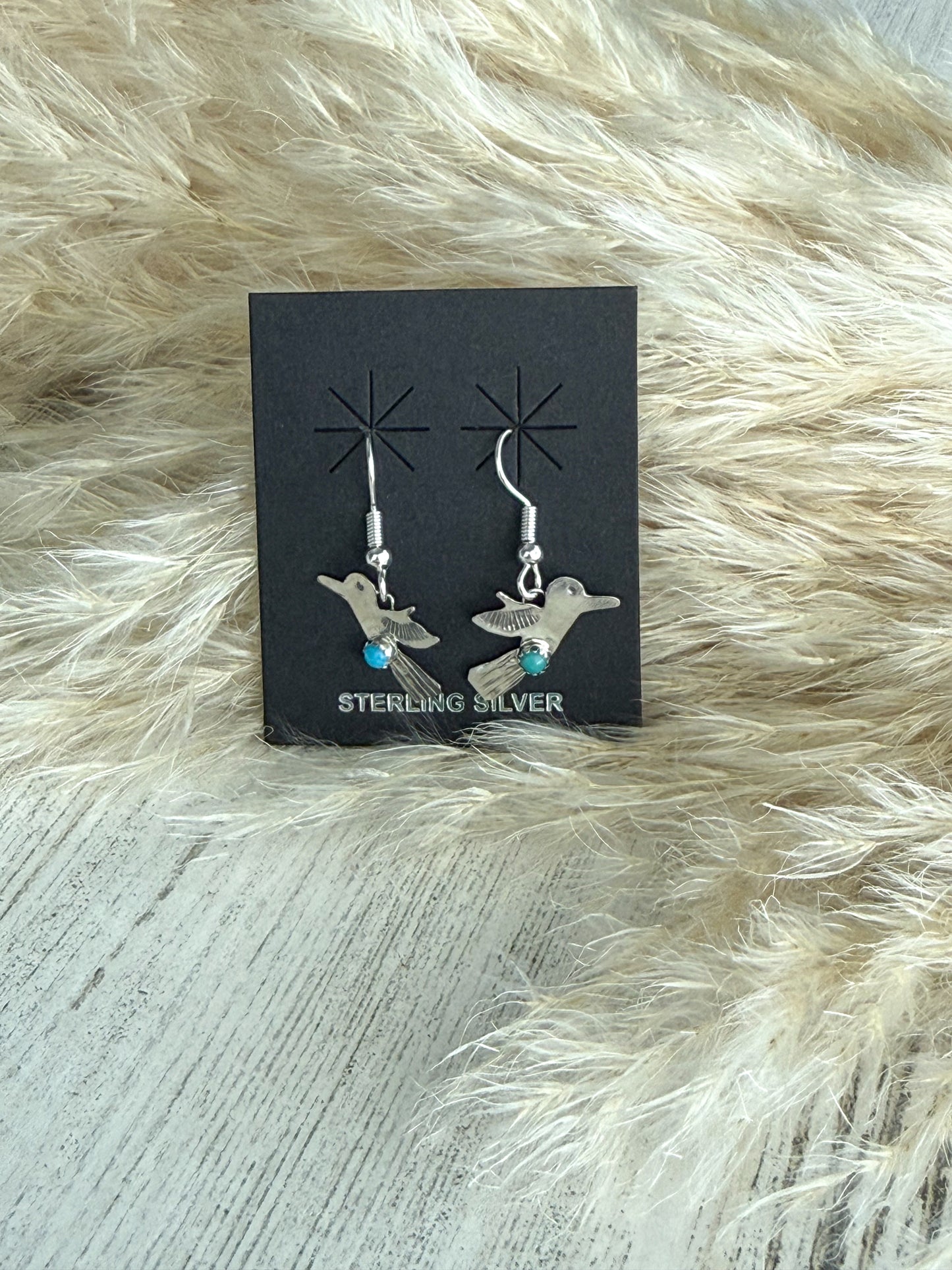 Native American Hummingbird Earrings