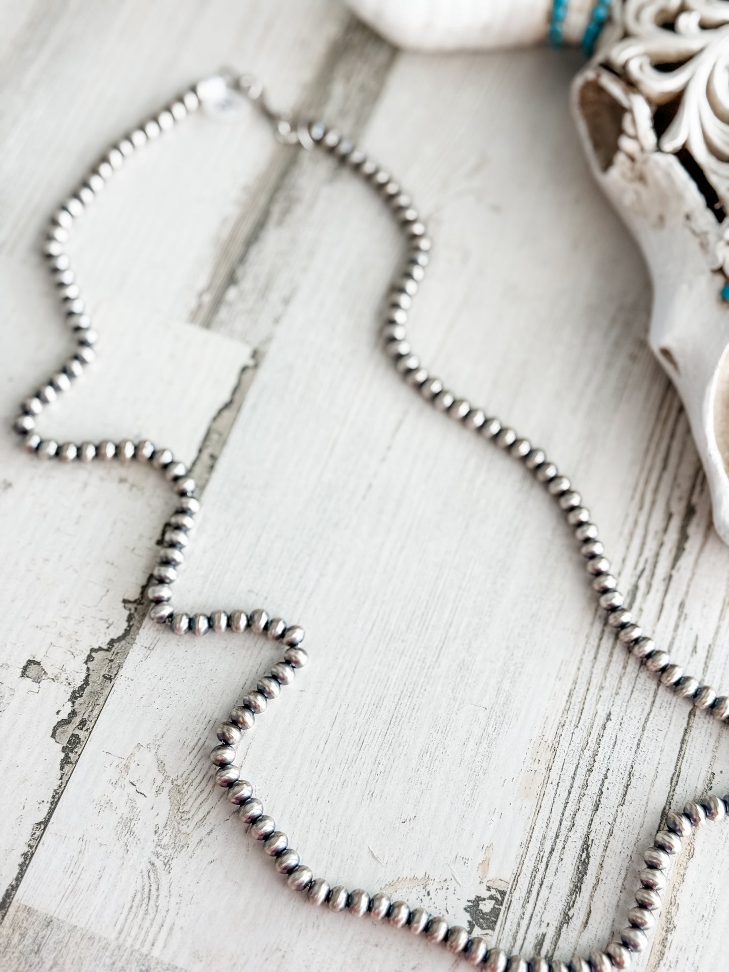 Native American Navajo Pearls 28" 6mm