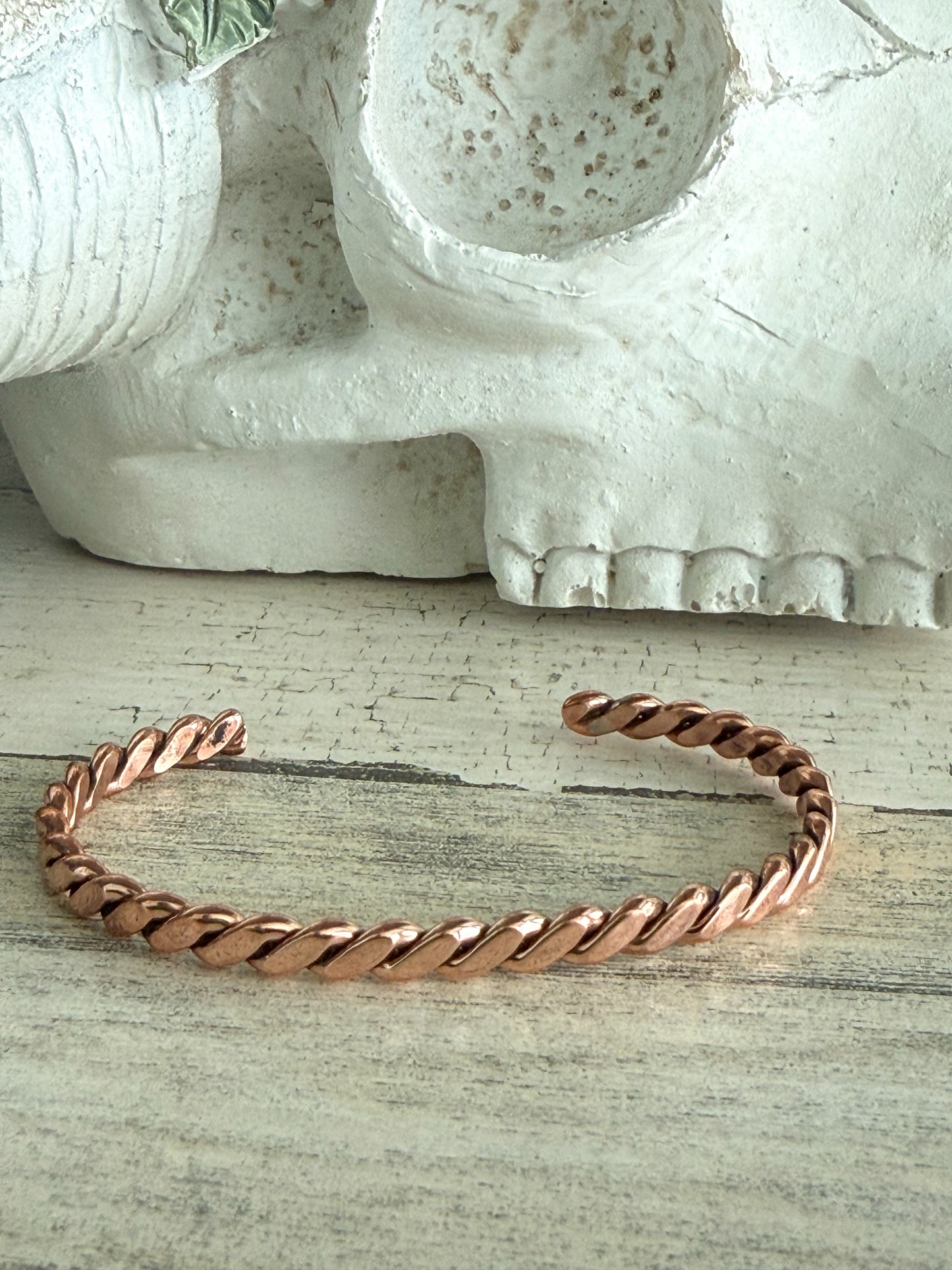 Native American Copper Cuff 7"
