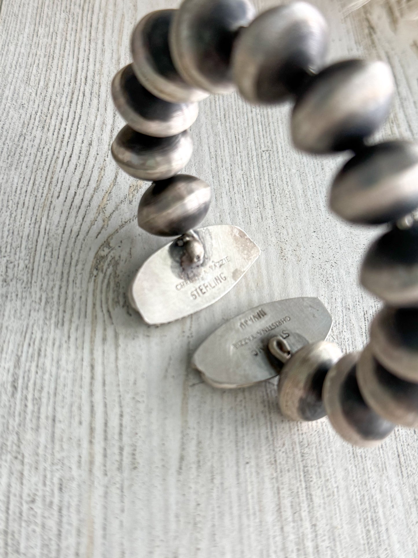 Native American Navajo Pearls & Royston Turquoise Cuff