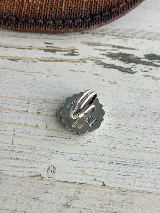 Native American Black Onyx Adjustable Ring