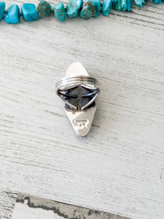 Native American Egyptian Turquoise Ring 9