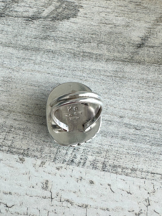 Native Made Blue Royston Ring Size 7.5