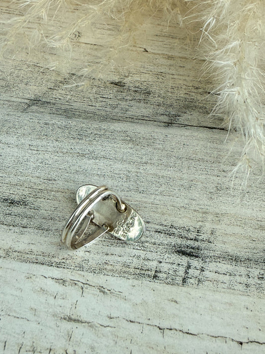 Native American Black Onyx Ring 7