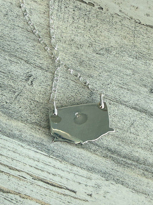 Native American Kingman Pendant 19" Necklace