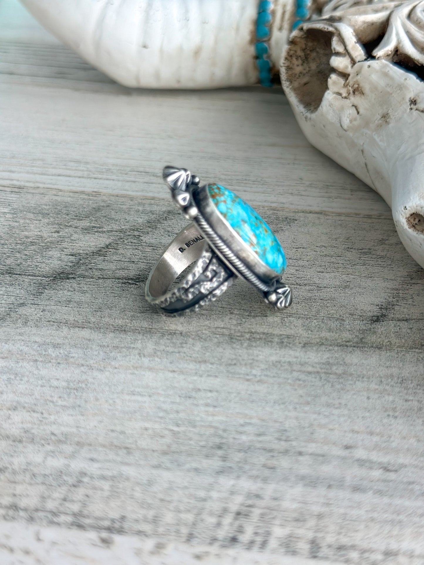 Native Made Kingman Ring Size 8.5