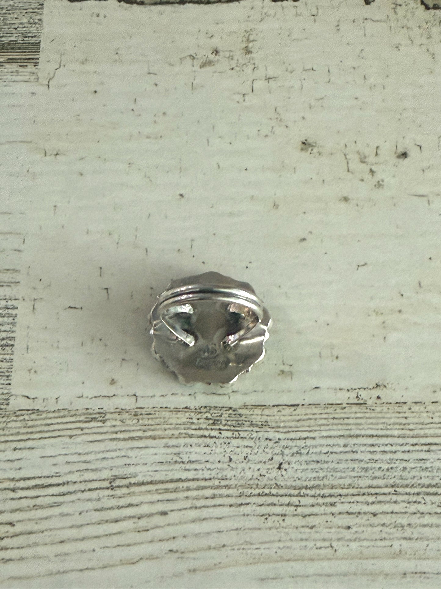Native Made Turquoise & Mother of Pearl Ring 7