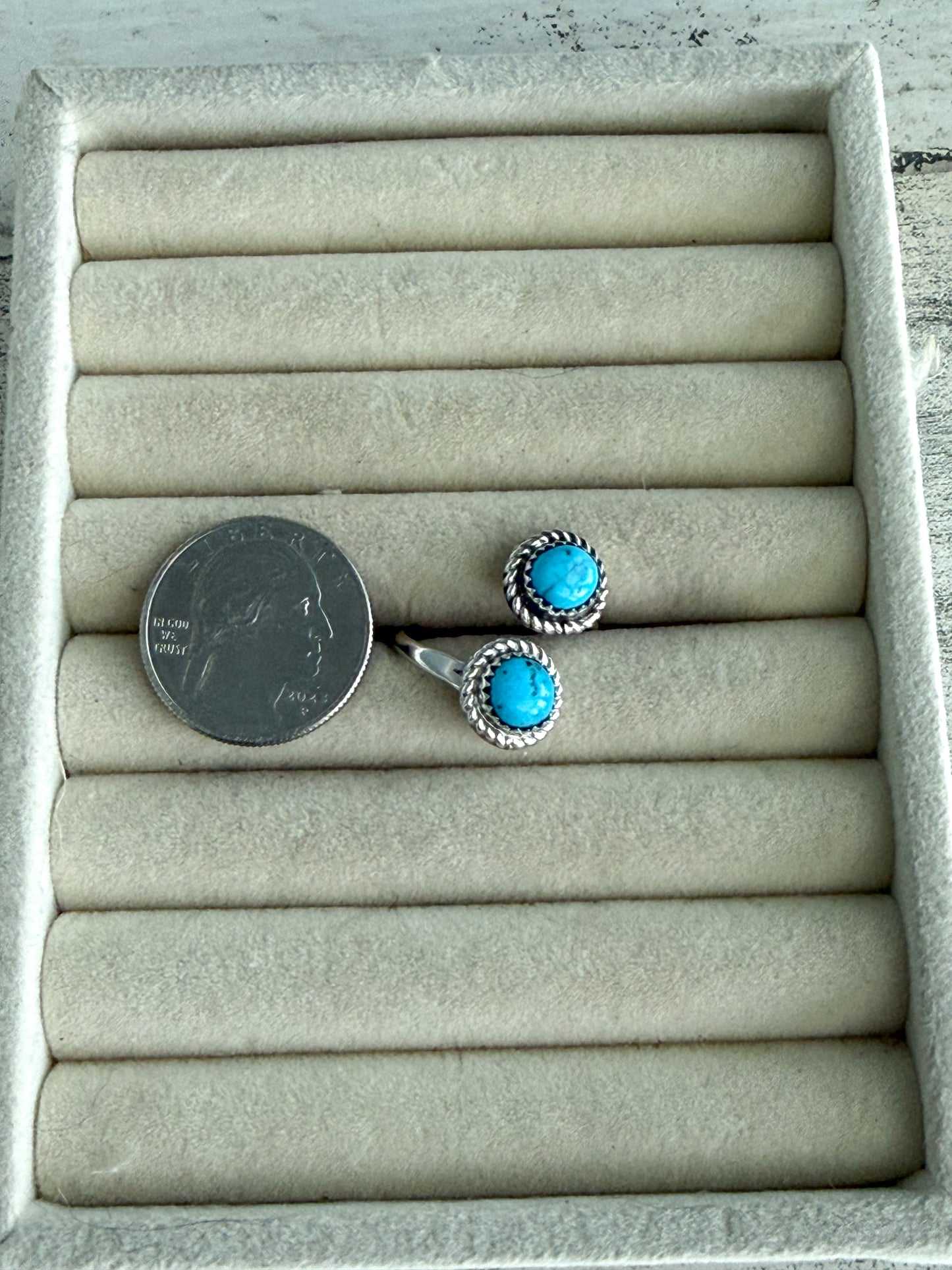 Native American Turquoise 9.5 Adjustable Ring
