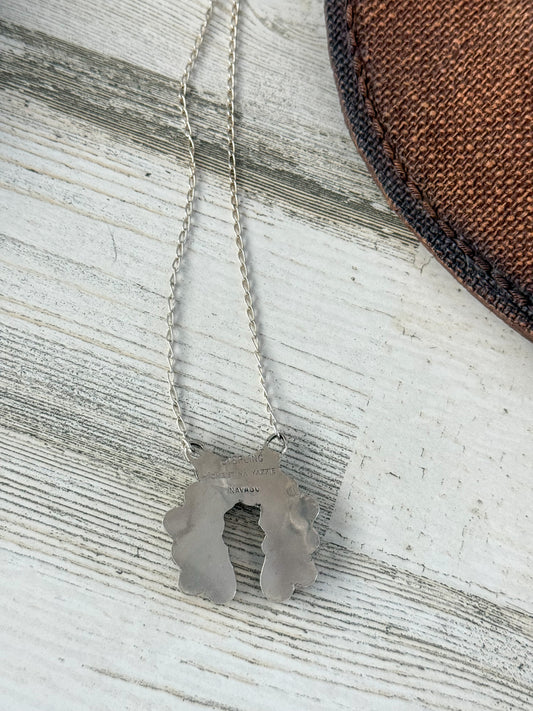 Native American Kingman Naja Necklace 16"