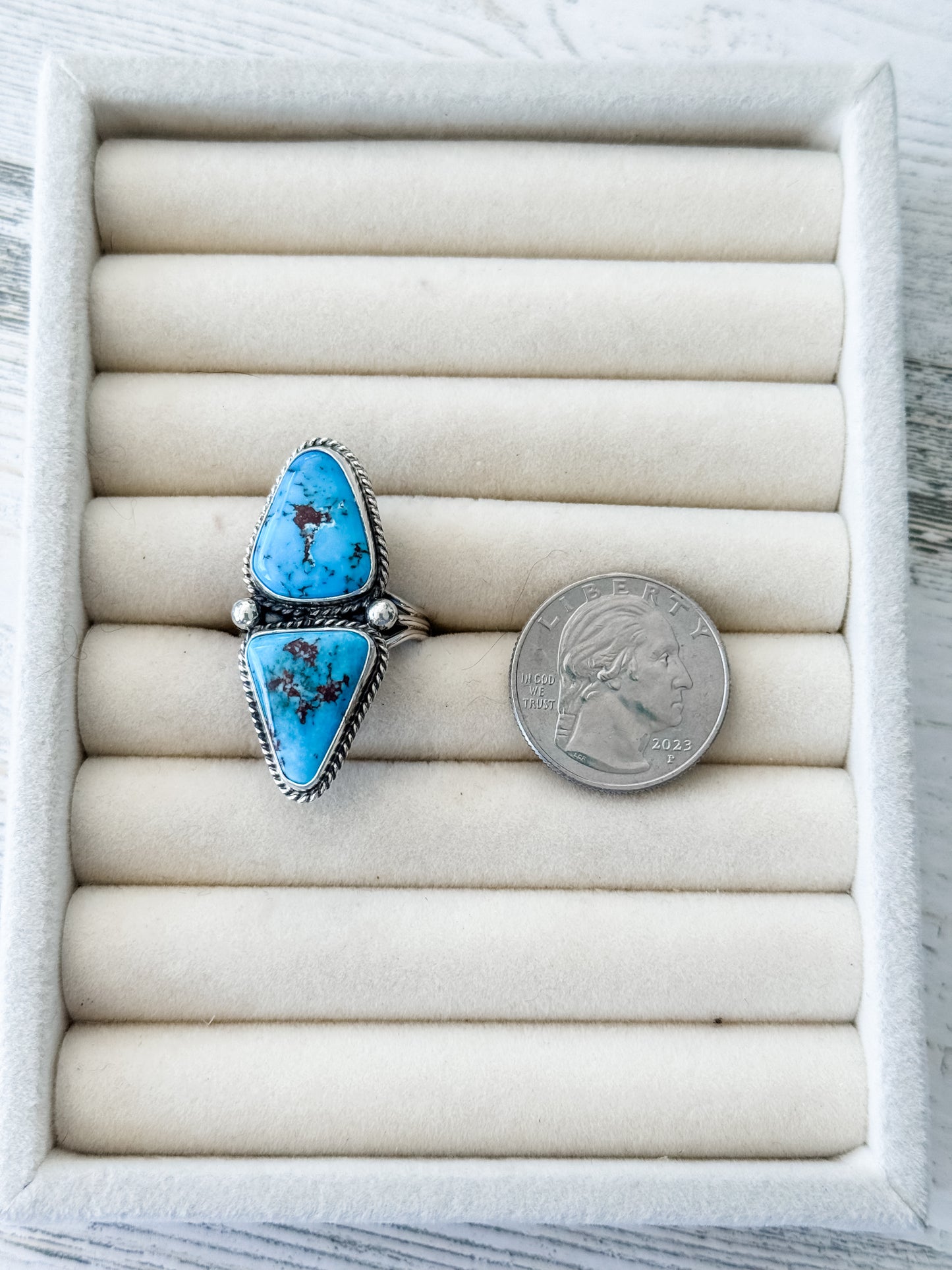 Native American Egyptian Turquoise Ring 9
