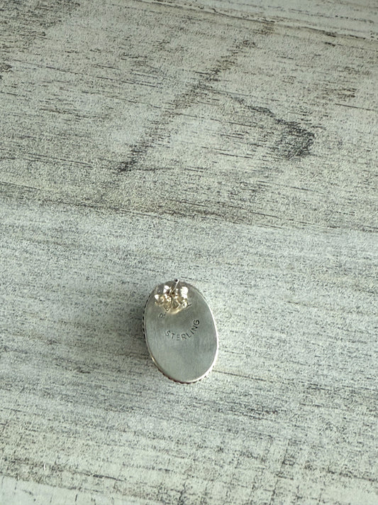 Native American Made Sonoran Turquoise Earrings