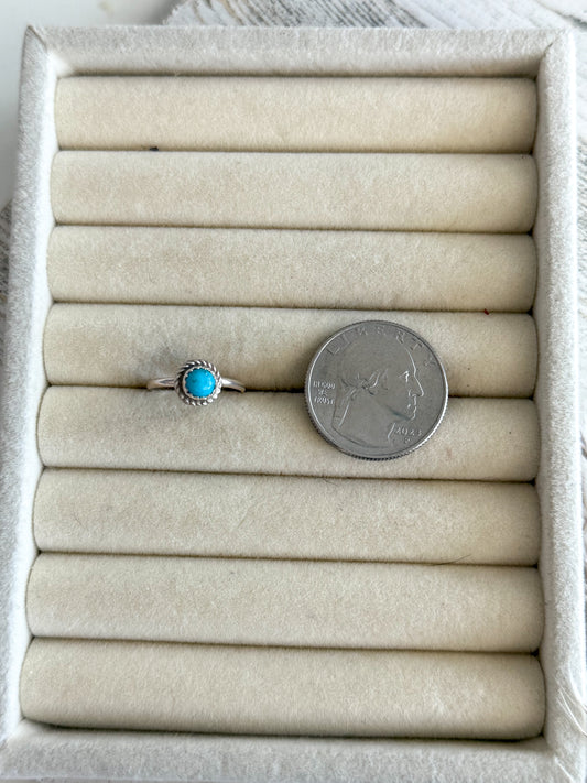 Native American Dainty Kingman Ring 5