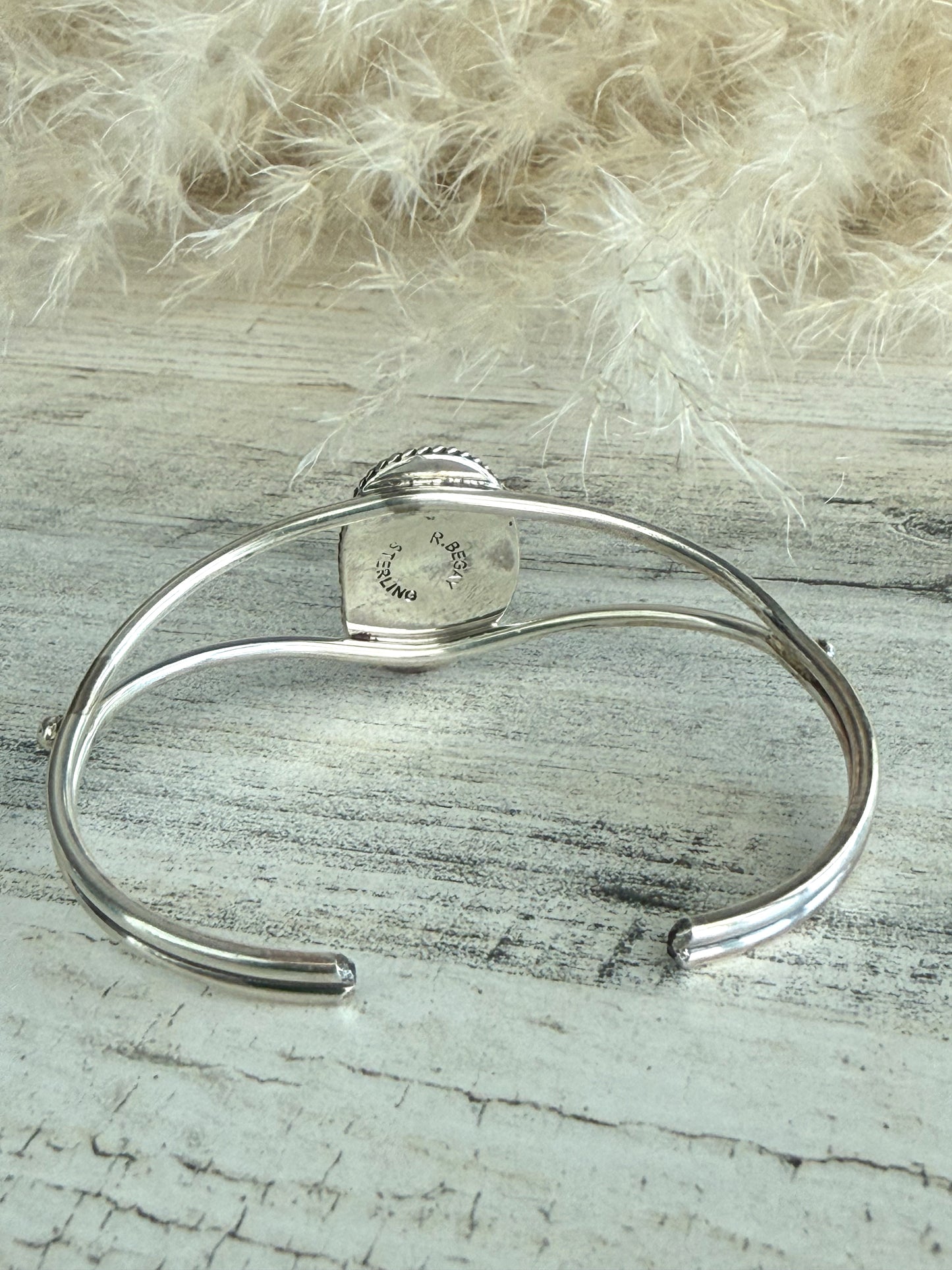 Native American Sonoran Gem Turquoise Cuff 6.25"