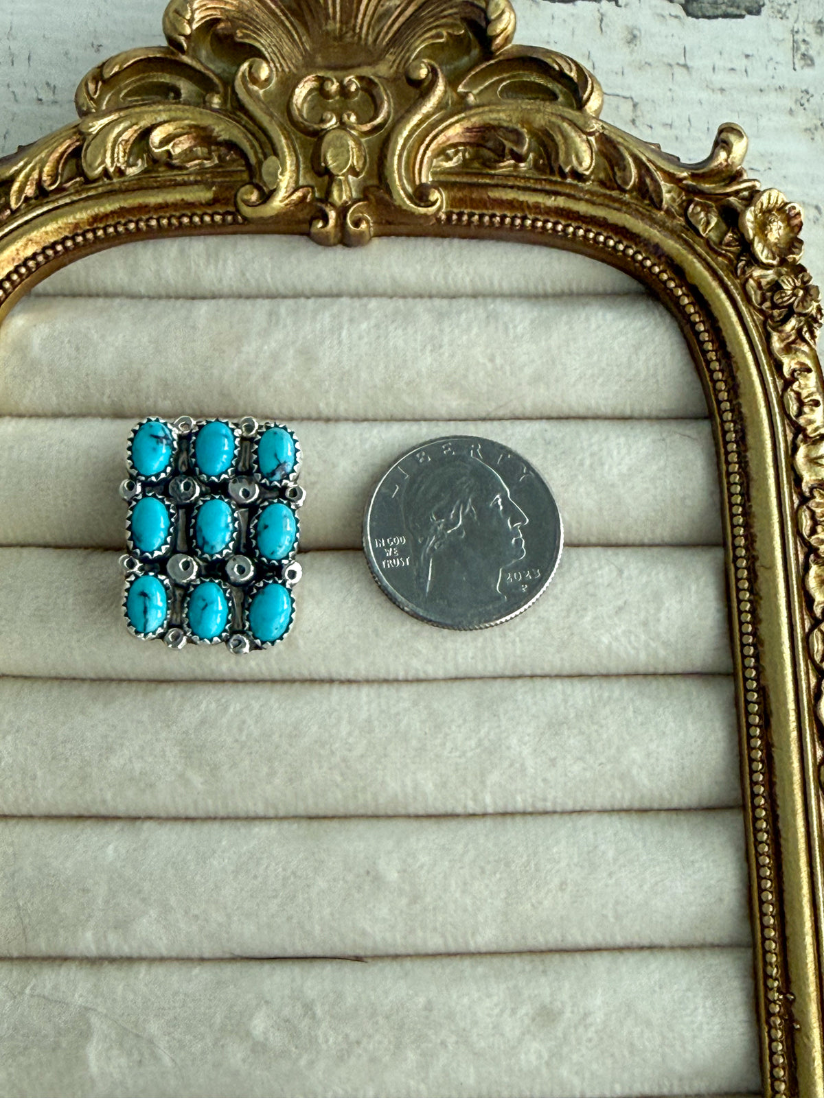 Native American Turquoise Ring 8