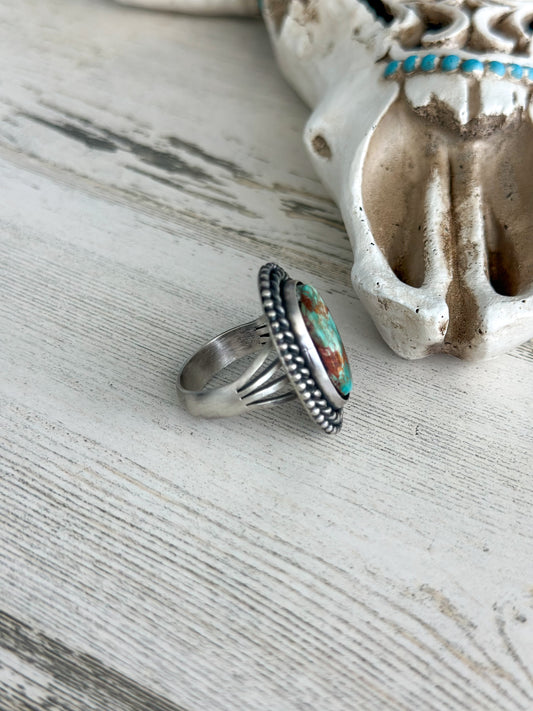 Native Made Royston Turquoise Ring 9.5