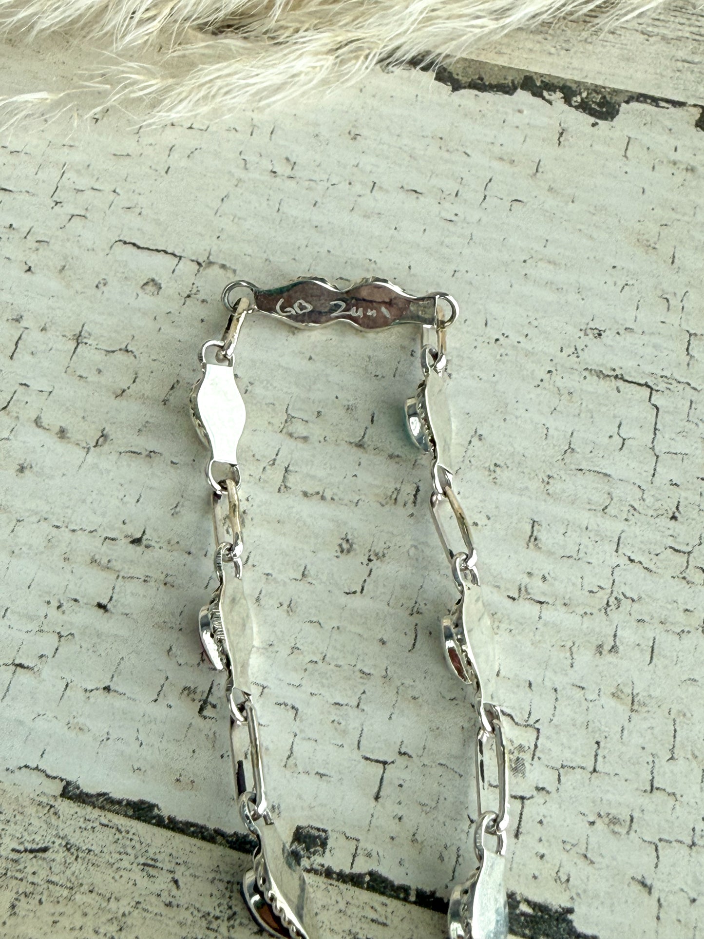 Native American Multi Stone Link Bracelet
