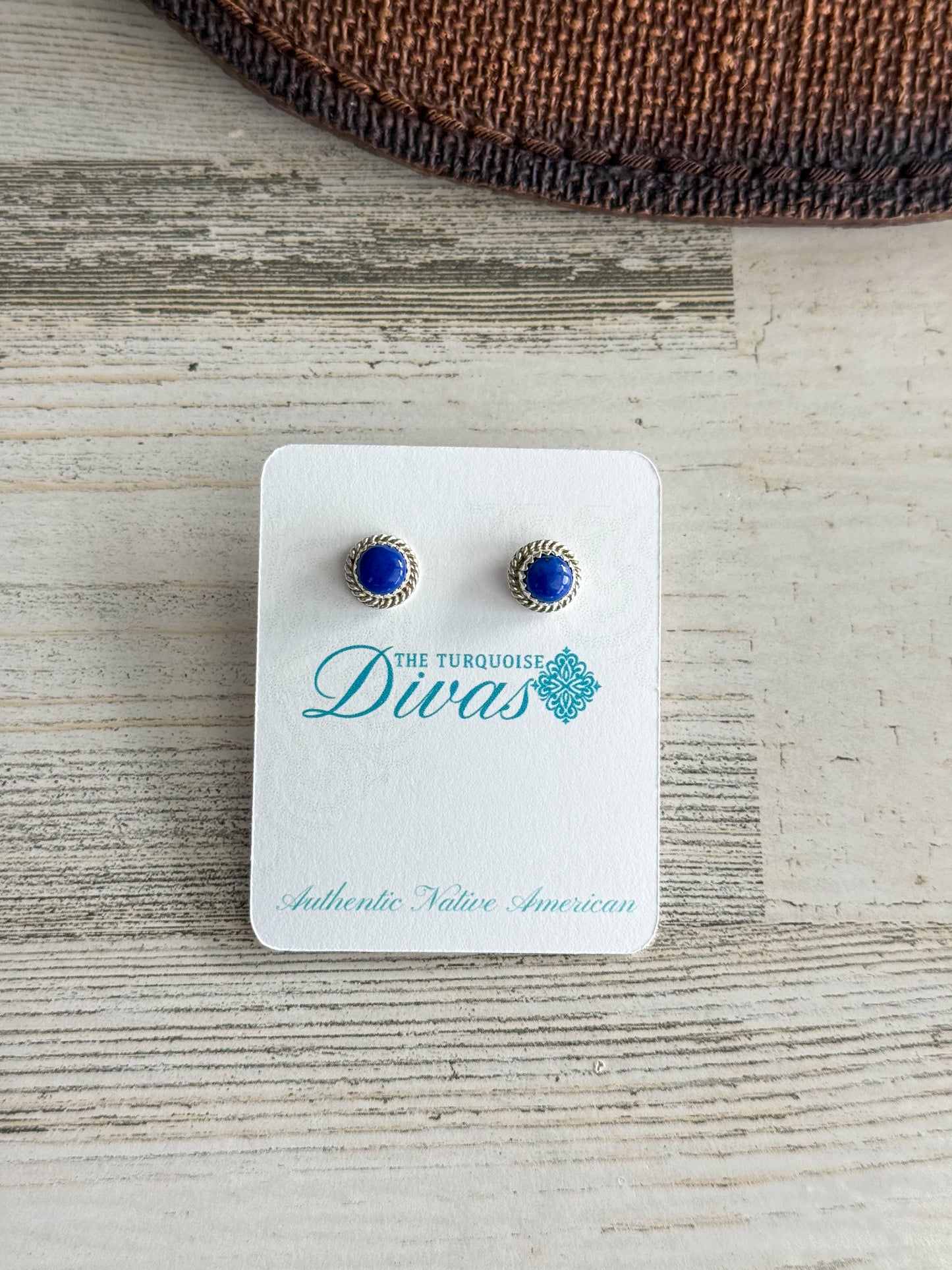 Native American Lapis Studs