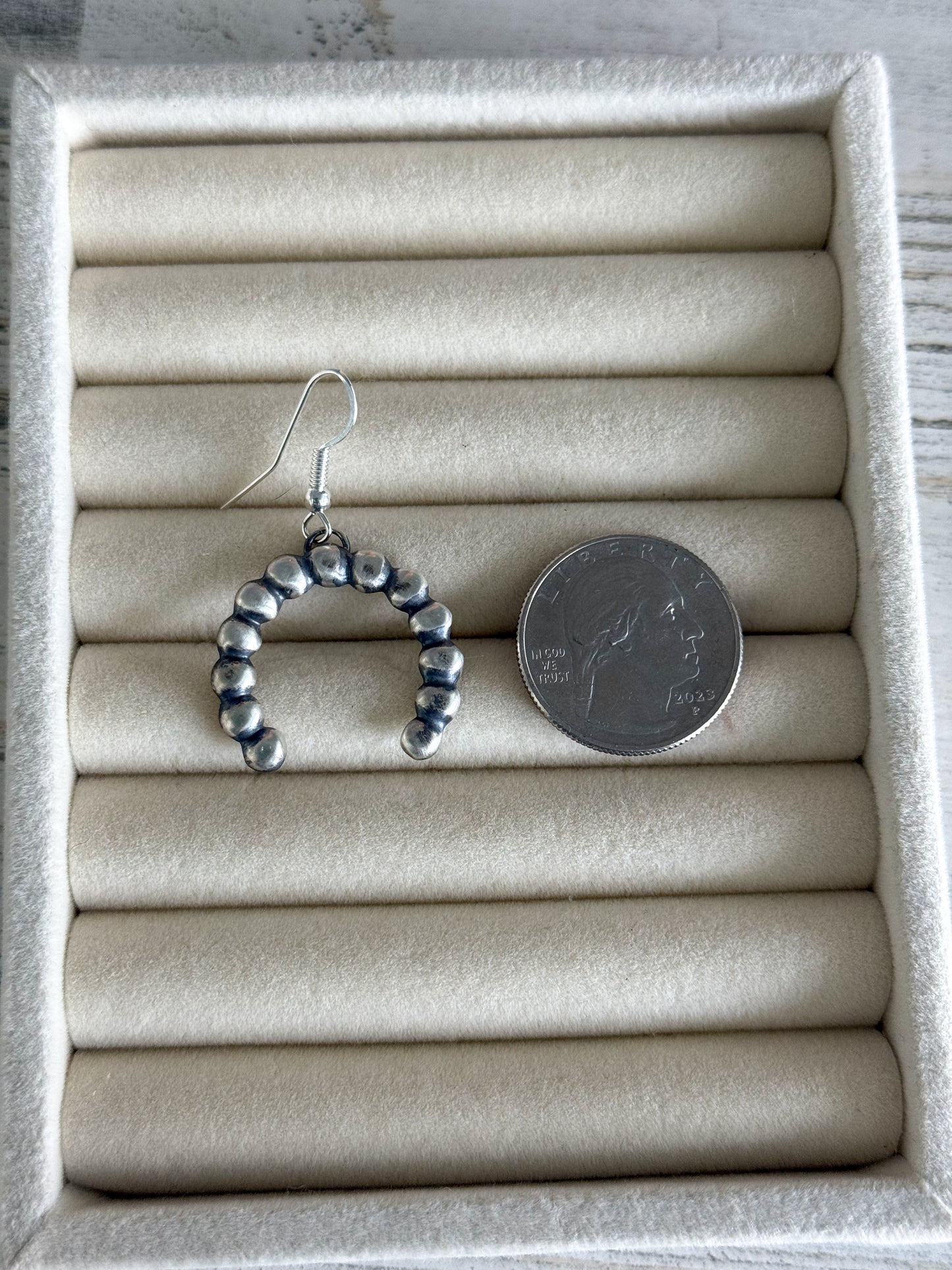 Native American Sterling Silver Naja Earrings
