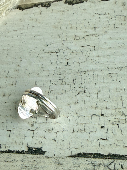 Native American Red Spiny Ring 7.5