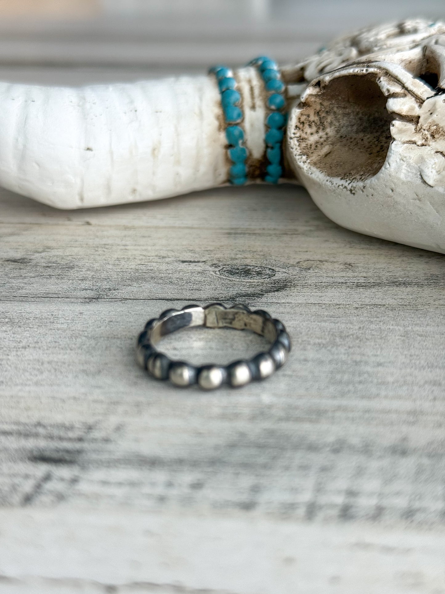 Native American Made Sterling Band Ring 10.5