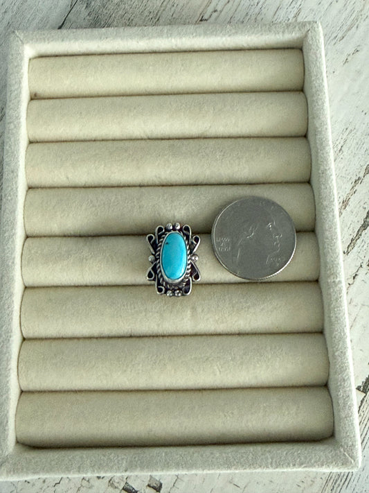 Native American Sterling Turquoise Earrings