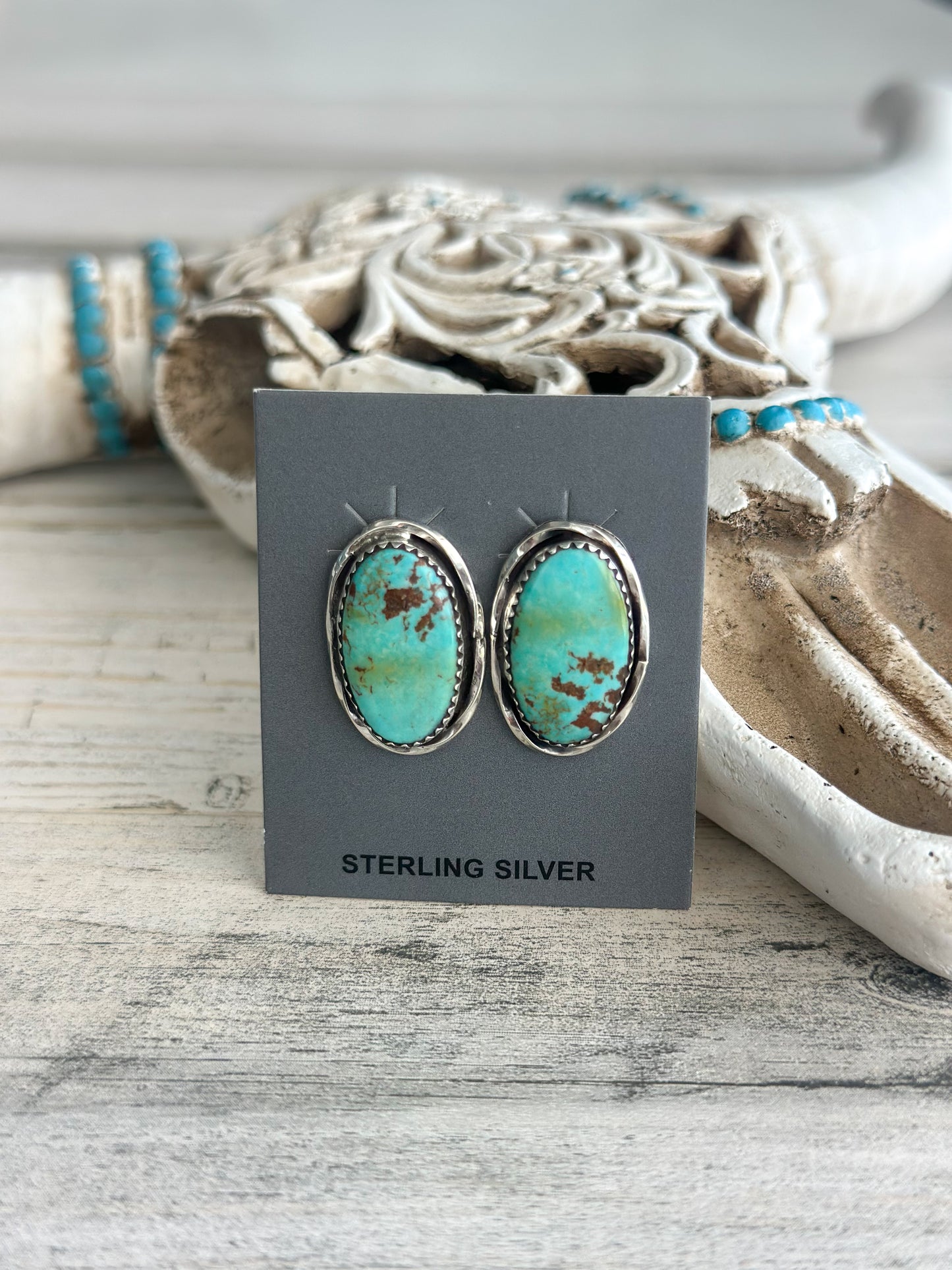 Native Made Sonoran Gold Turquoise Earrings