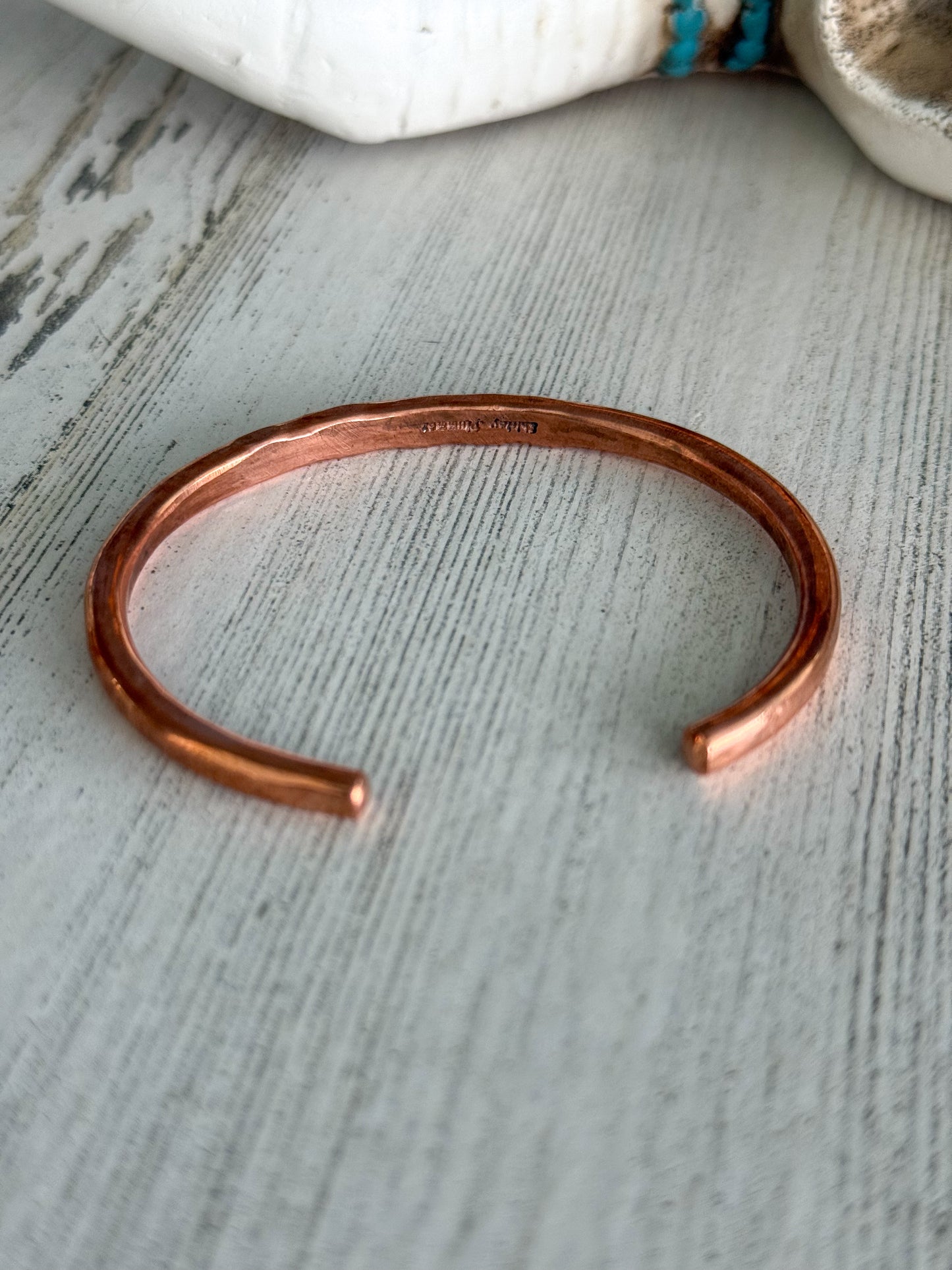Native American Buffalo Copper Cuff 6.5"