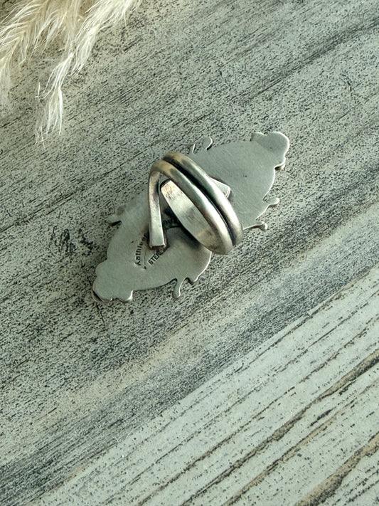 Native American Adjustable Sonoran Gem Turquoise Ring