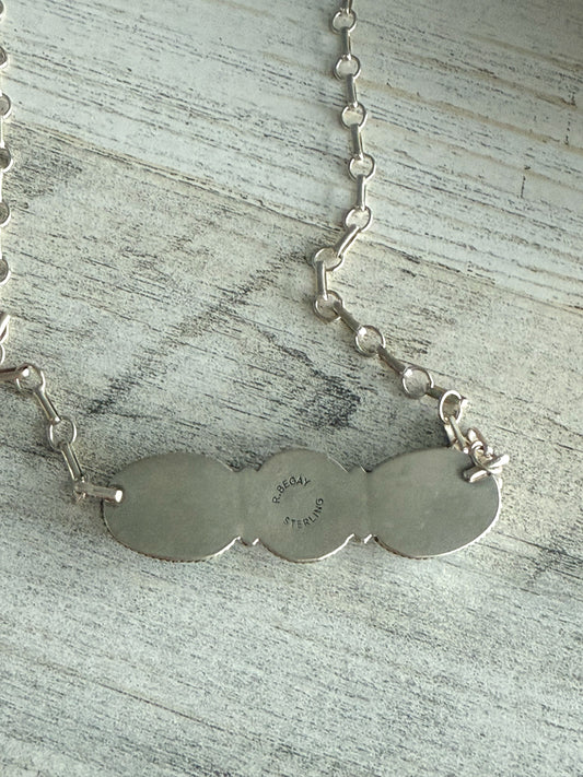 Native American Made Sonoran Turquoise Necklace 18"