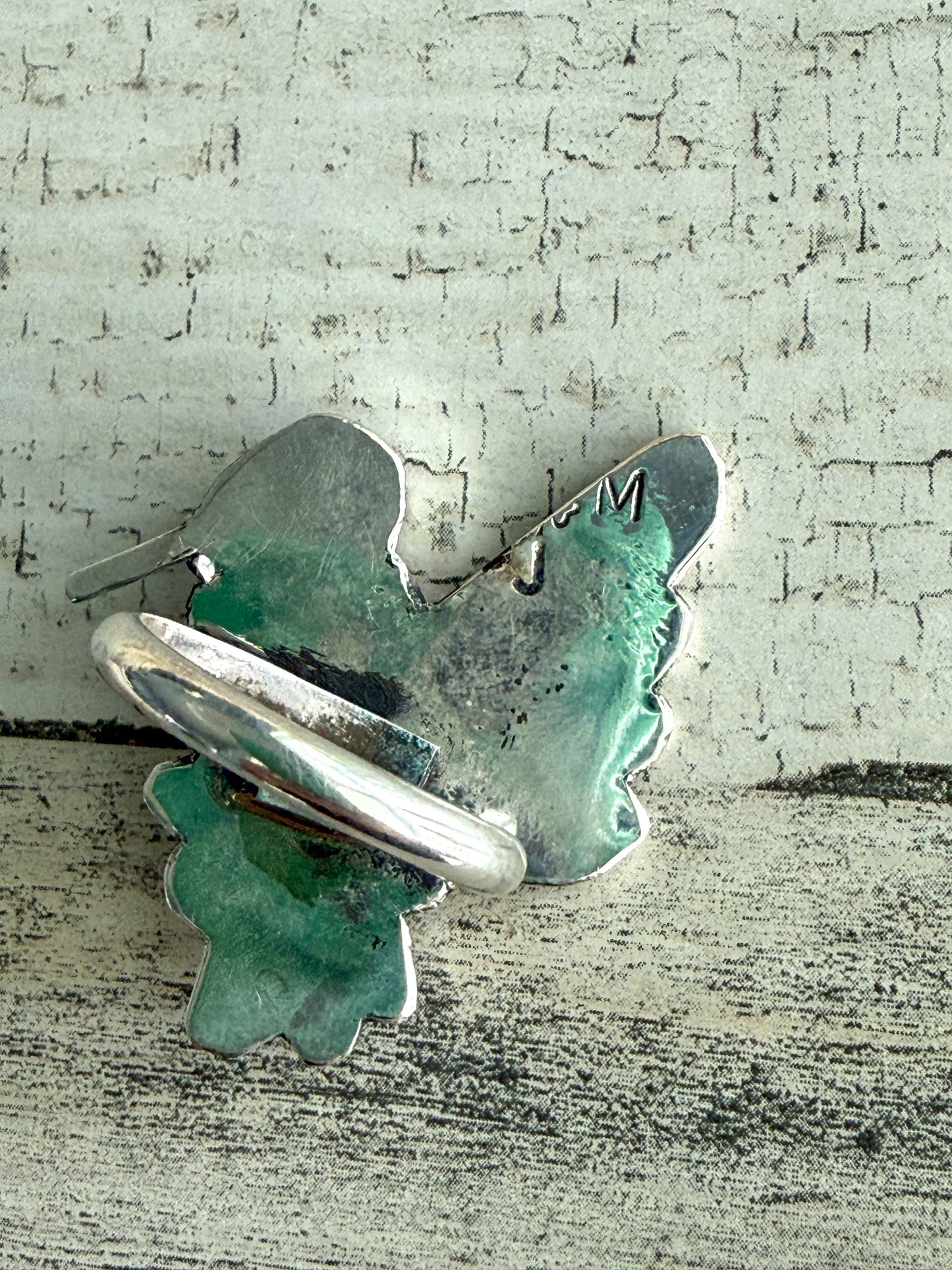 Native American Golden Hills Hummingbird Adjustable Ring