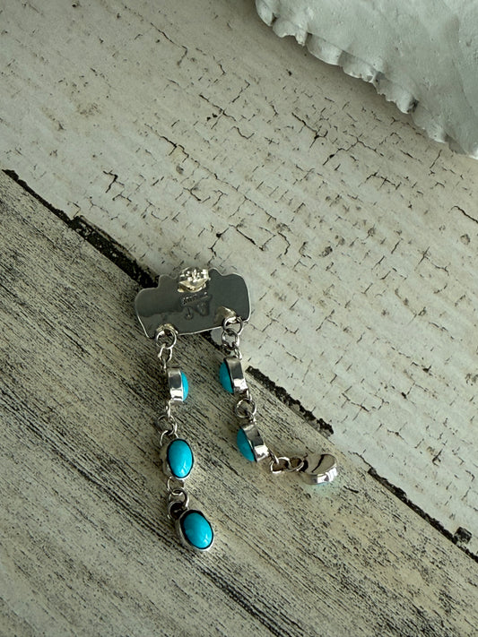 Native American Sleeping Beauty Earrings
