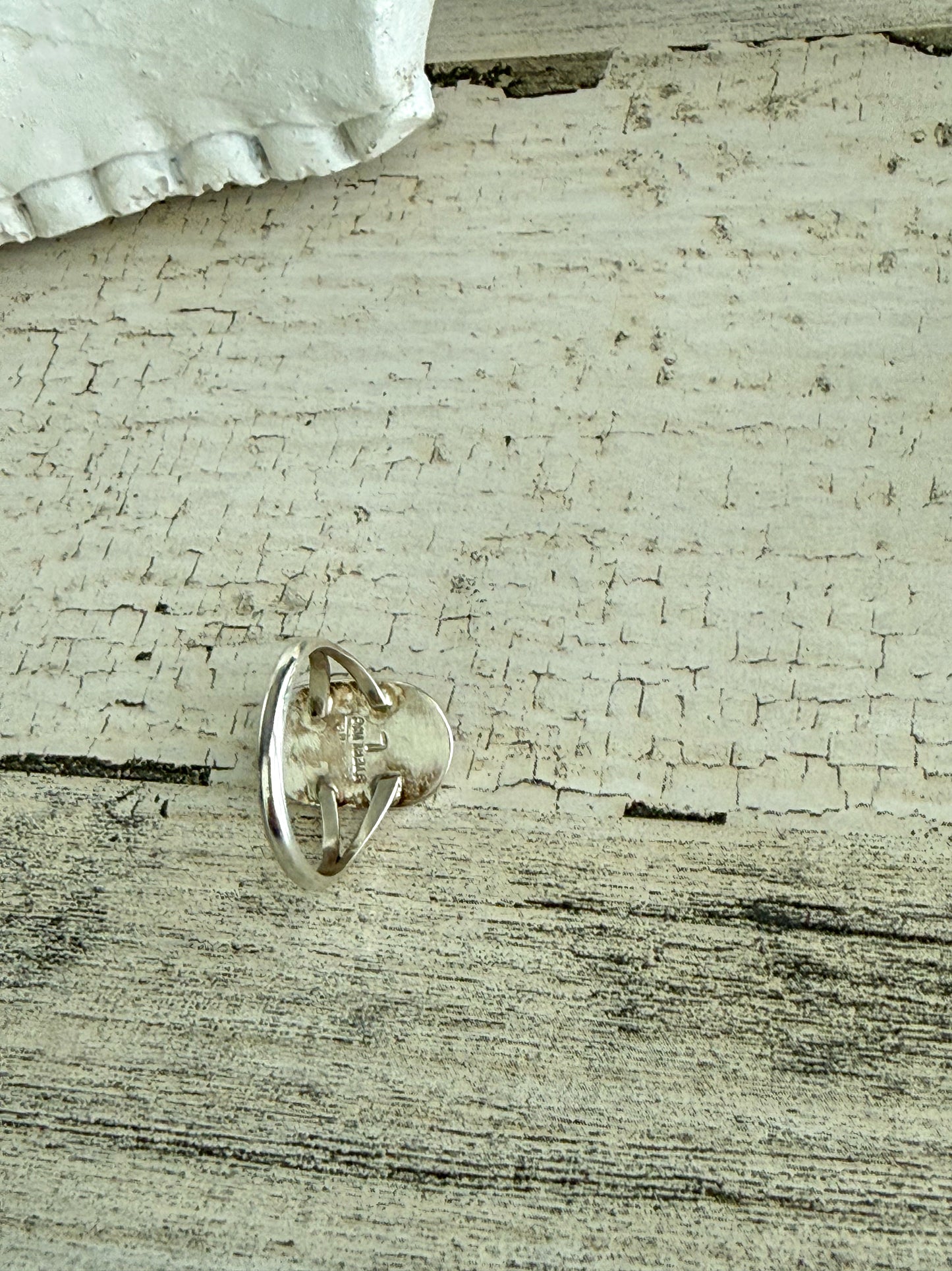 Native American Red Coral Ring 7.75
