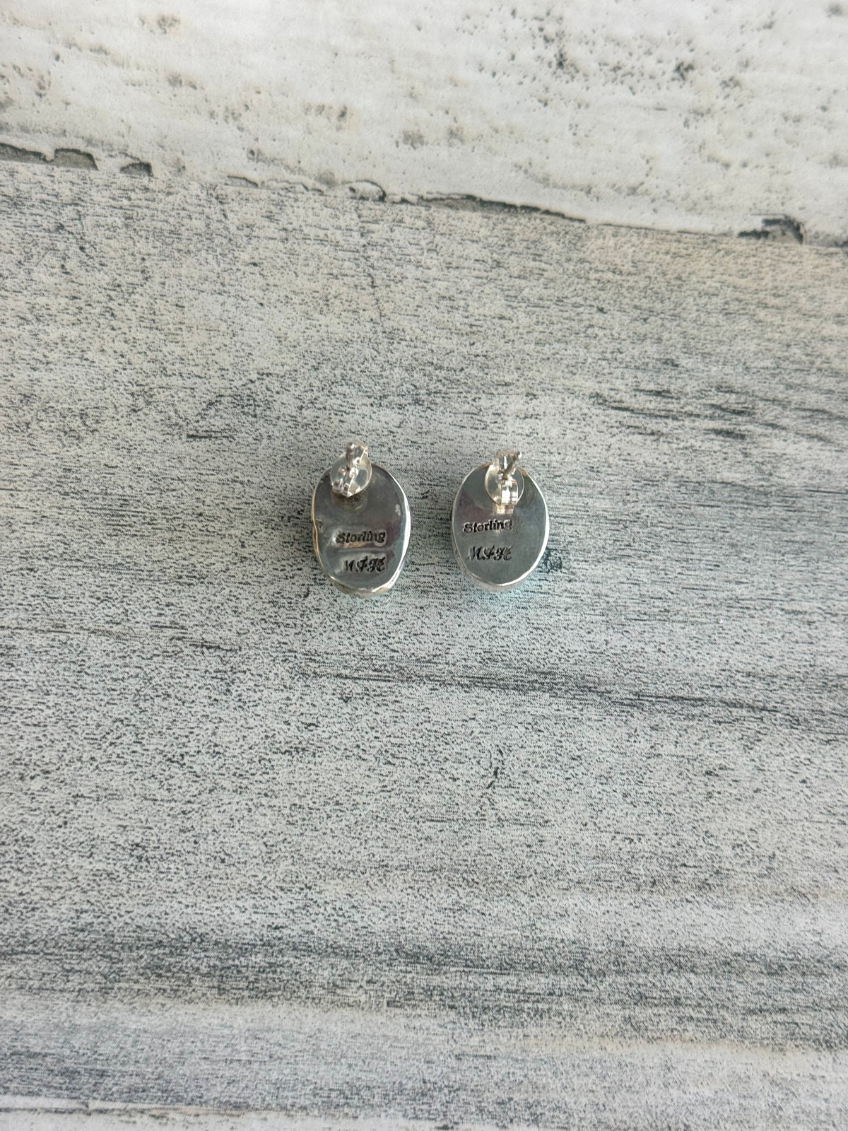 Native American Sonoran Turquoise Stud Earrings