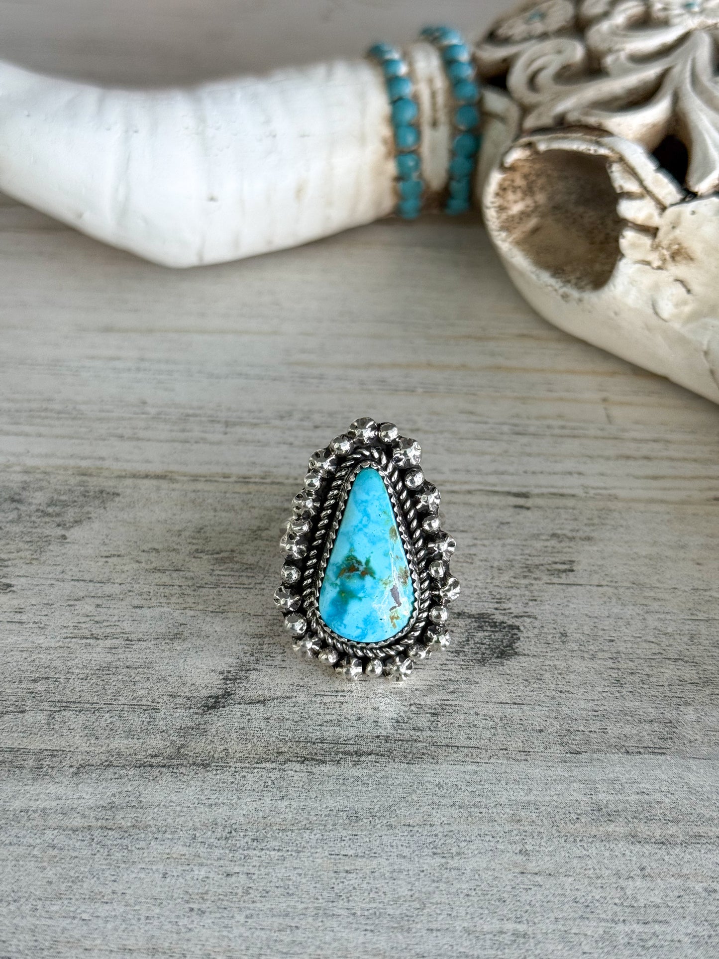 Native American Turquoise Ring 9