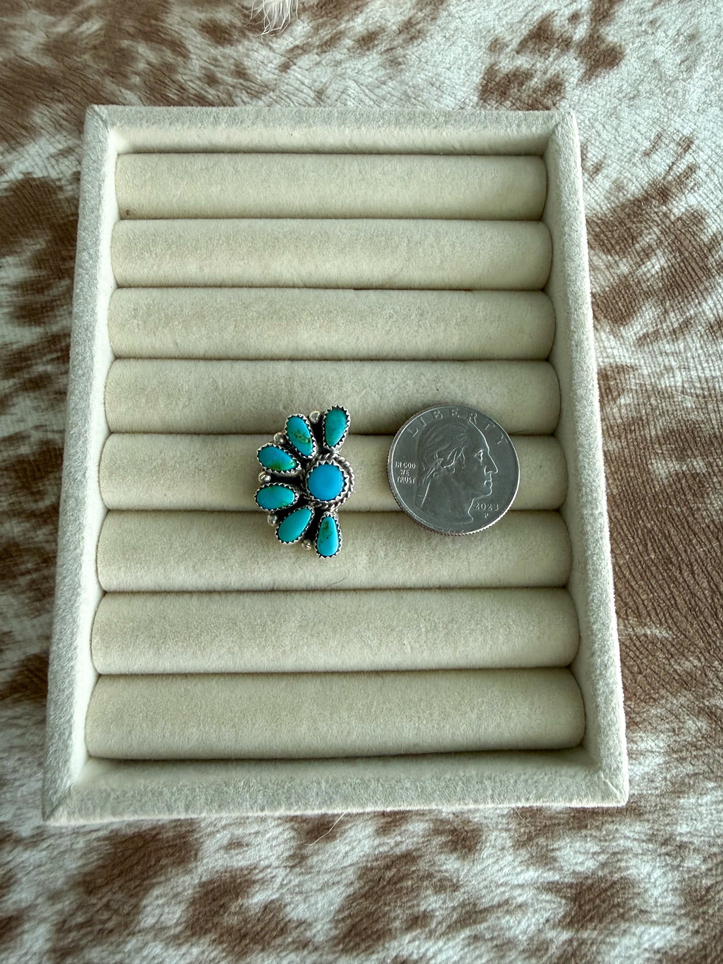 Native American Sonoran Gold Cluster Earrings