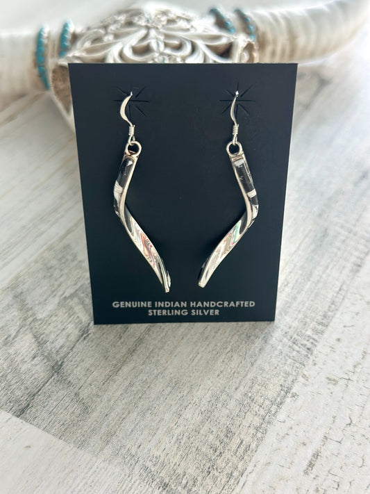 Native Made White Buffalo Earrings