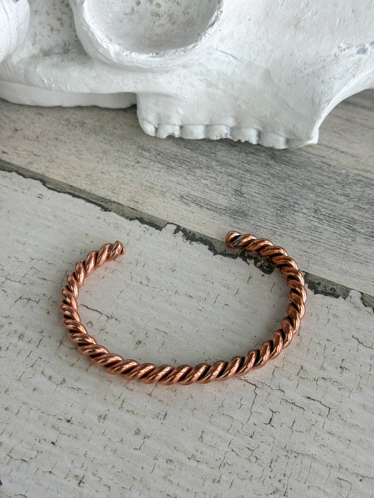 Native American Copper Cuff 6.75"