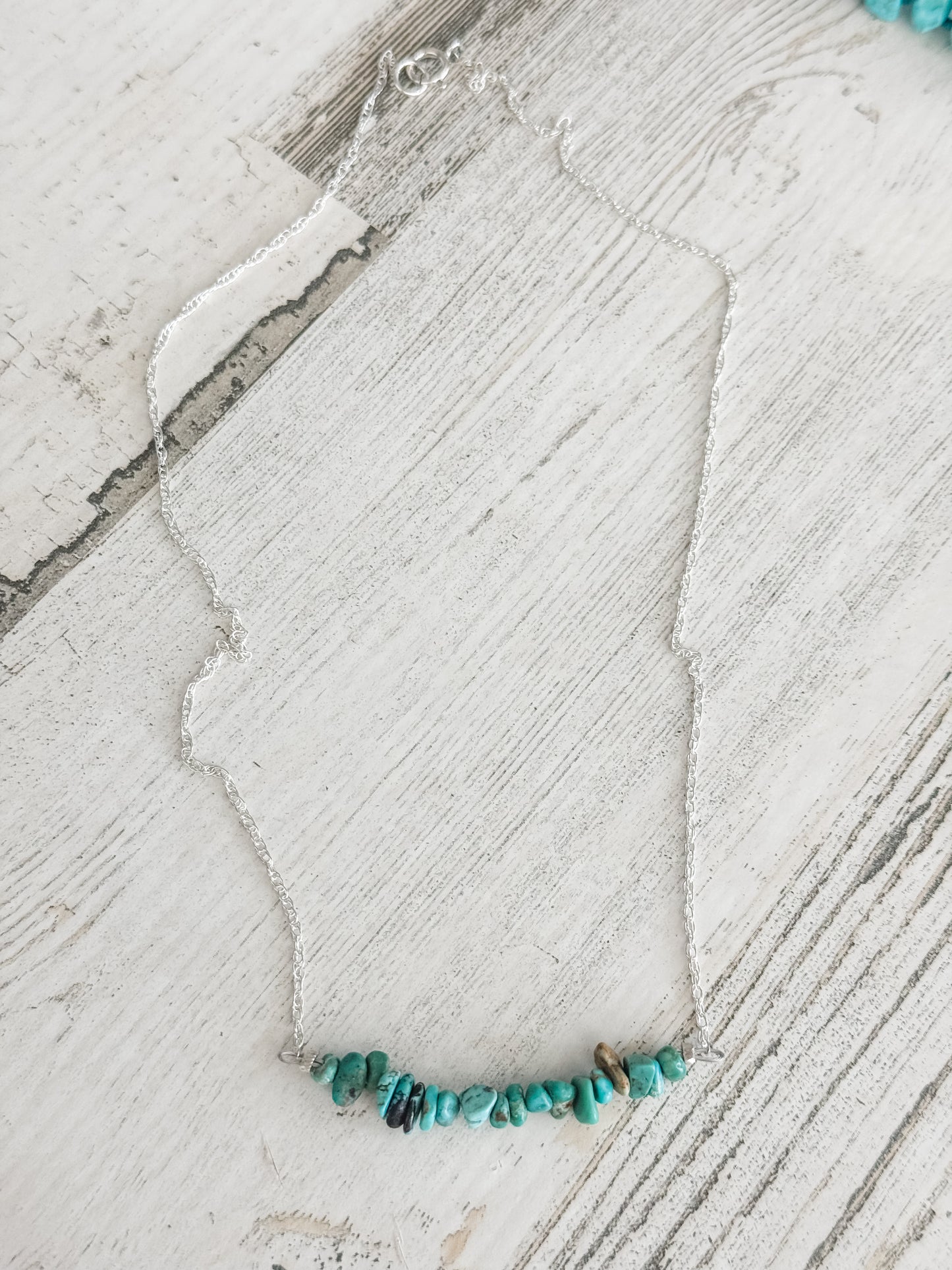 Native American Turquoise Nugget 17" Necklace