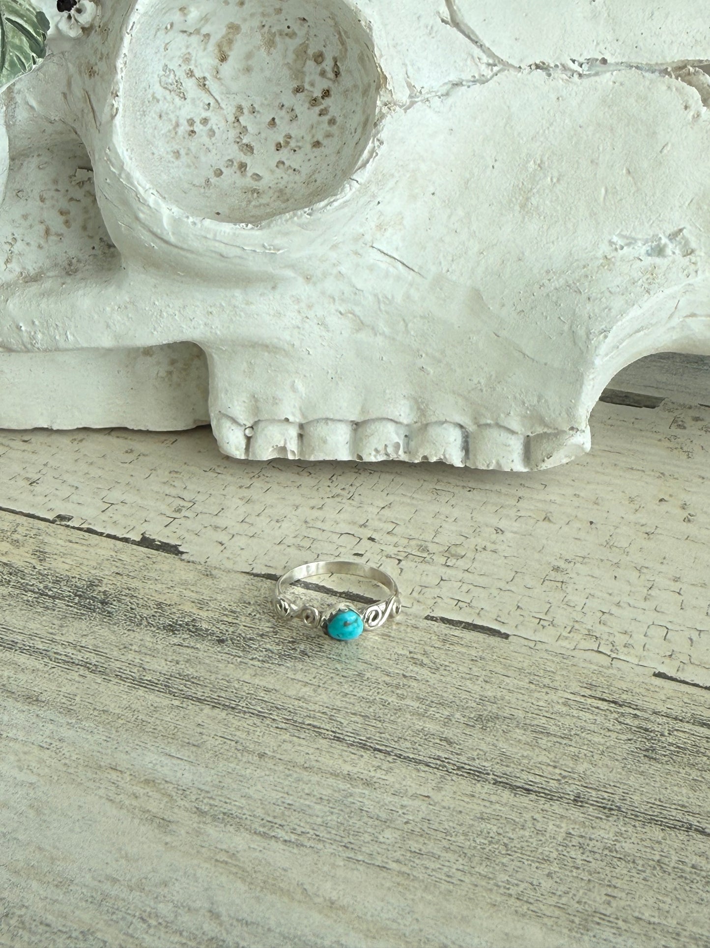 Native American Kingman Turquoise Ring 6