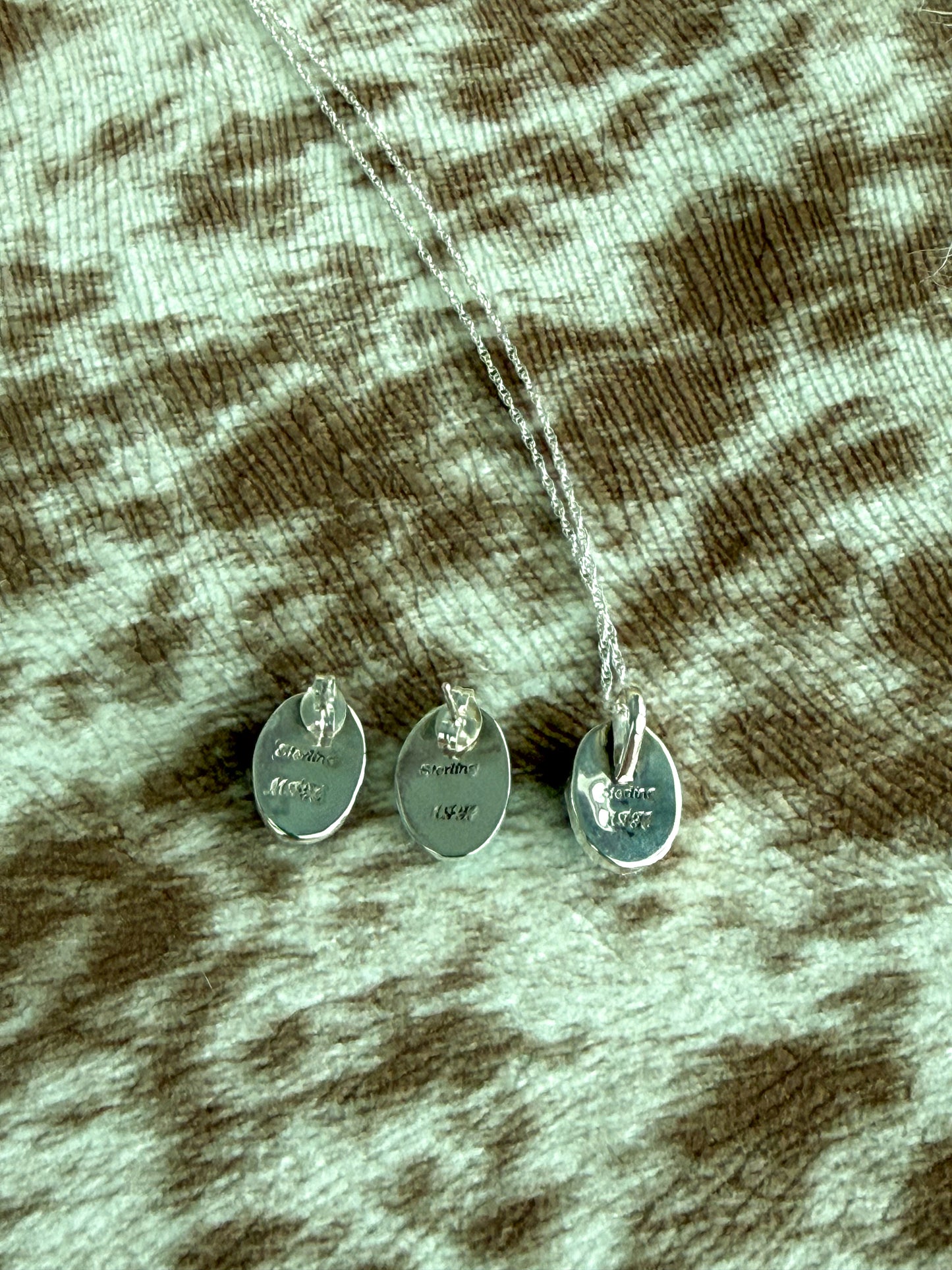 Native American Sonoran Gem Necklace & Earring Set 4