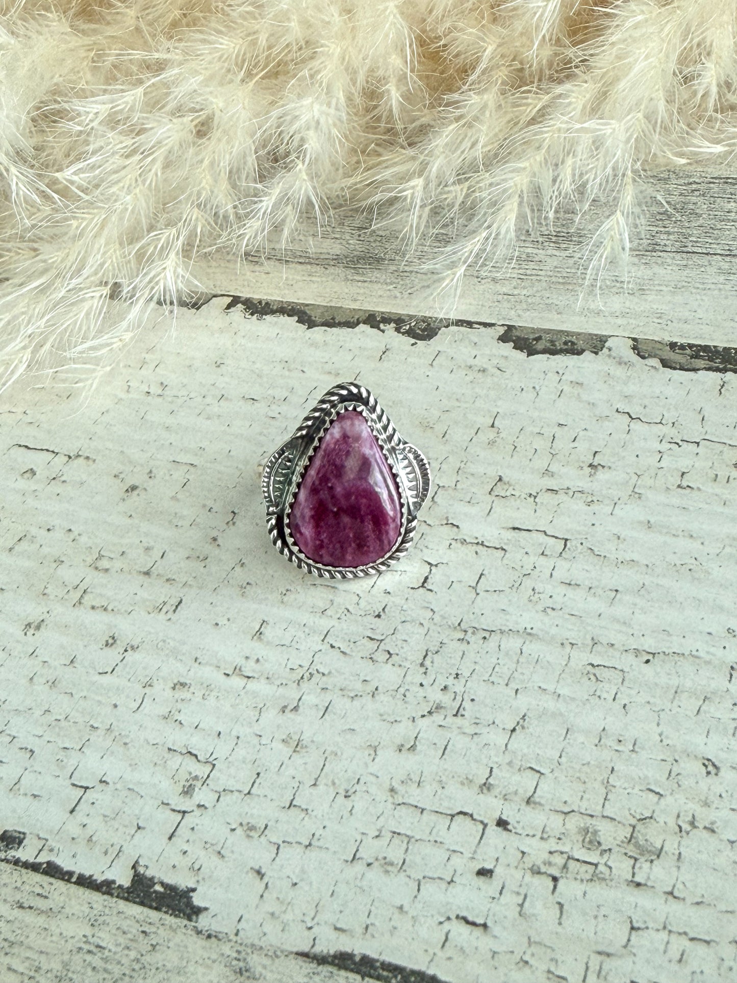 Native American Purple Spiny Ring 7