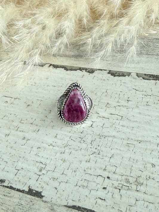 Native American Purple Spiny Ring 7