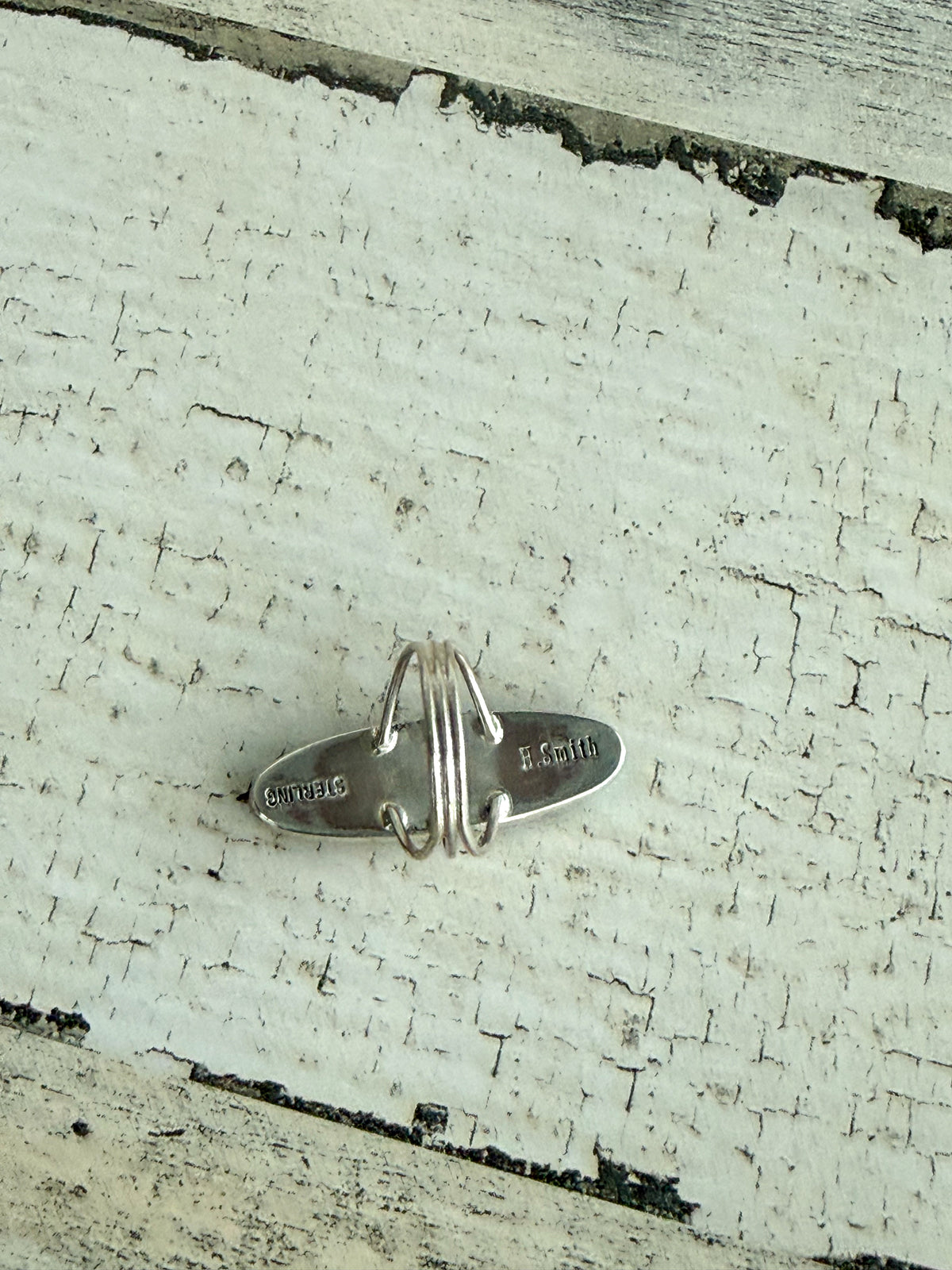 Native American #8 Turquoise Inlay Ring 6
