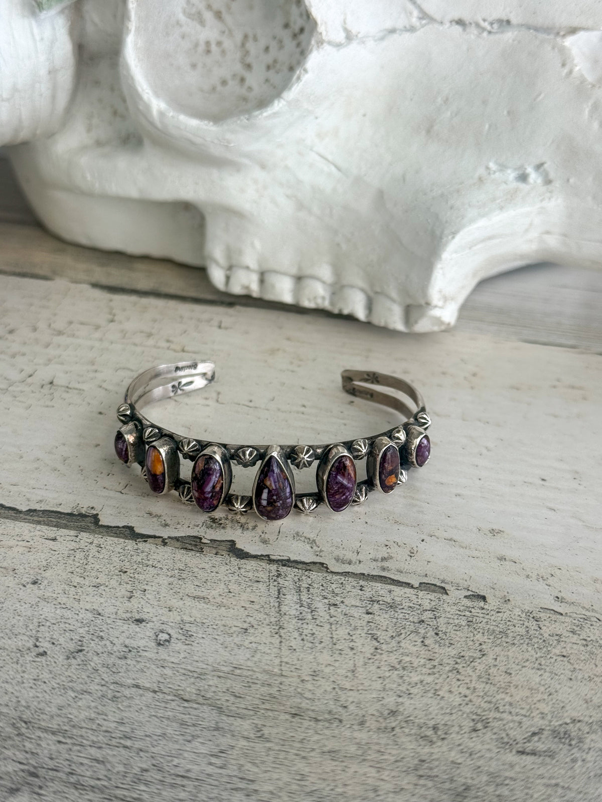 Native American Purple Spiny Cuff 6.5”