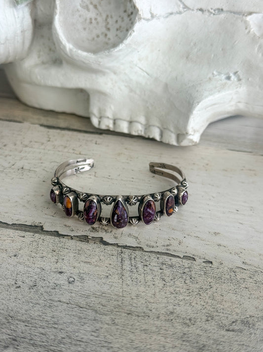 Native American Purple Spiny Cuff 6.5”