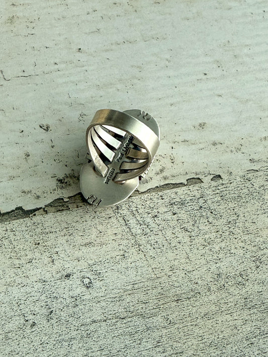 Native American Kingman Turquoise Ring 9